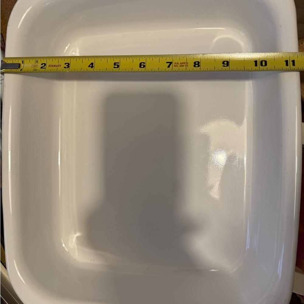 Corningware White Baking Dish with Floral Design - Picture 6 of 6